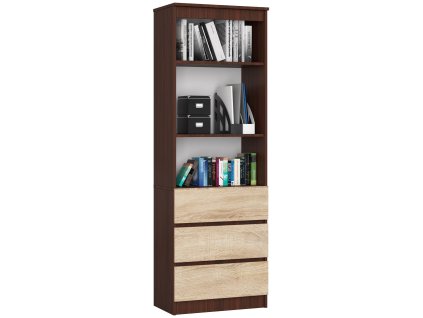 regal biurowy r 60cm clp 3 szuflady 2 polki wenge sonoma auug2ccqjnjlffak
