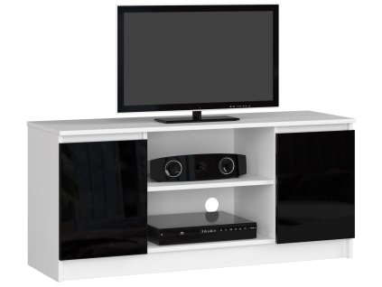 szafka rtv k120 2d 1p czarny akryl wysoki polysk zayw3tno2vedclpm