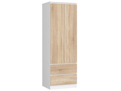 szafa star k60 2 drzwi 2 szuflady biala sonoma hn6dptroiytaprsz