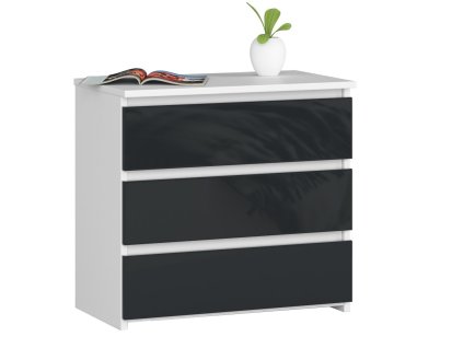 szafka nocna komoda 60cm cl3 biala grafit polysk h3ps4fgsqbyo6fe0