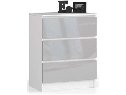 komoda k60 3 szuflady akryl metalik wysoki polysk jjkefmcmcvy4zp6t