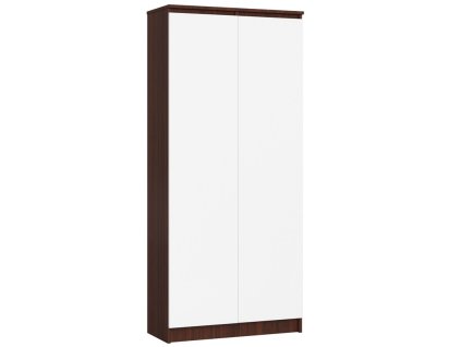 regal biurowy szafa r 80cm clp 2 drzwi 8 polek wenge bialy qrhkwc346o33bftw
