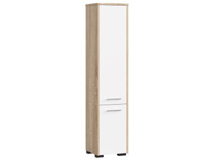 slupek regal lazienkowy fin 2 drzwi sonoma bialy lkqnhe6kqkrkohov