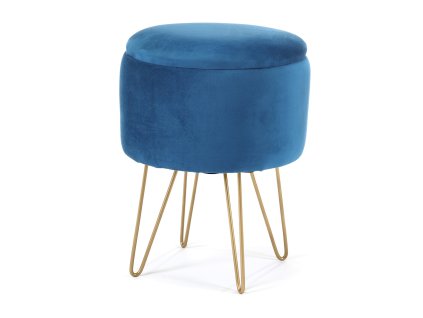 pufa otwierana z pojemnikiem welurowa lili niebieska gzk7h2fj3jmbhgu9