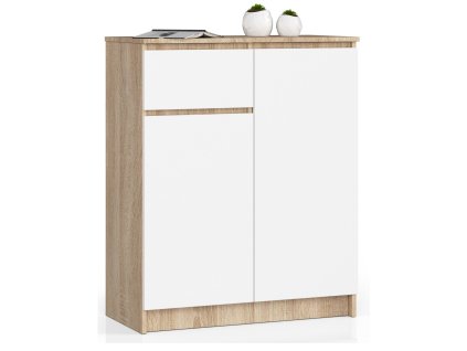 komoda k80 2 drzwi 1 szuflada dab sonoma biala uxk1phtqrcueowbb