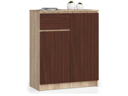 komoda k80 2 drzwi 1 szuflada sonoma wenge plcmn8mej0jsfubq