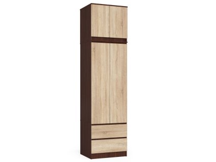 szafa z nadstawka do sypialni 60 cm star wenge dab sonoma njd1k4klnwaq9fyv