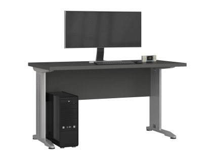 biurko komputerowe bm 135 cm z metalowymi nogami grafit szary xd99ijlqu1cyj6sq