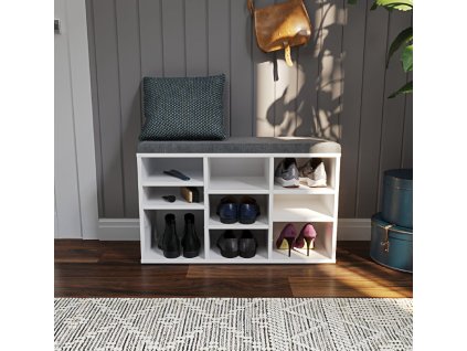 skrinka na topanky 80 biela