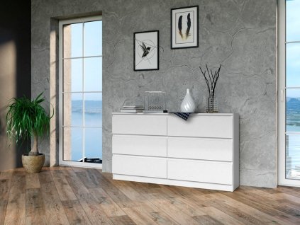 komoda m6 140 biela aran 2