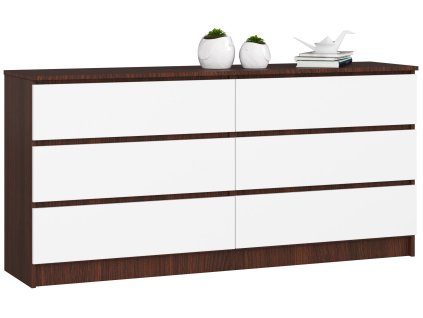 komoda k 160cm 6 szuflad wenge biala bvwv5zv8bpnj5tqt
