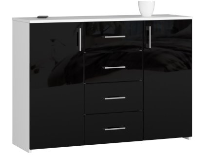 komoda k45 biala czarny polysk bgx1ur5xen3pp57c