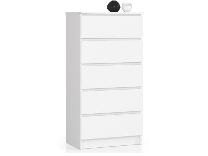 komoda 60cm 5 szuflad biala 9d33dui2iqijewv7