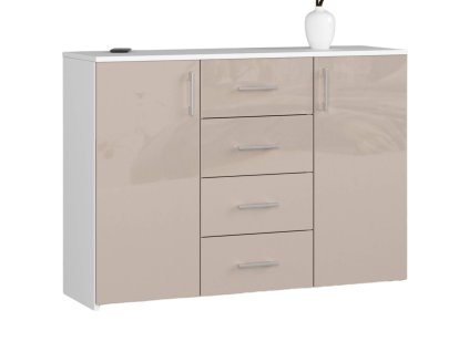 komoda do salonu 110 cm k45 biala cappuccino polysk mvp0zscvzlsrwggp