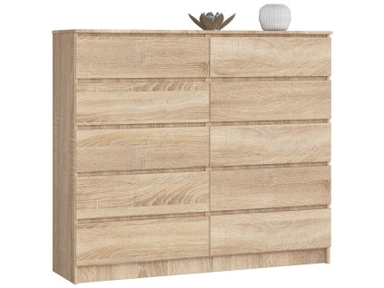 komoda k140 10 szuflad sonoma wdip3ks75vozayki