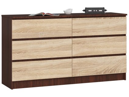 komoda k140 6 szuflad wenge sonoma polppi5gzbl0cpi6