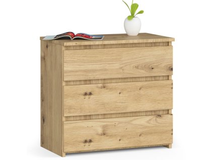 szafka nocna cl3 60 cm 3 szuflady dab artisan c8kvqab60okdos3r