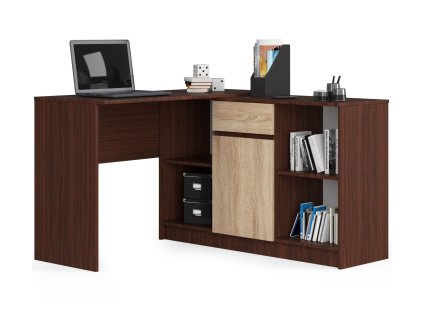 biurko narozne zestaw b 17 wenge dab sonoma komoda i biurko sl0vew0lpuuvbzmd