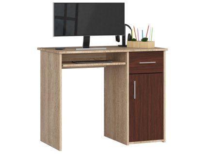 biurko pin sonoma wenge wolnostojace qkh78esxmxjcg94b