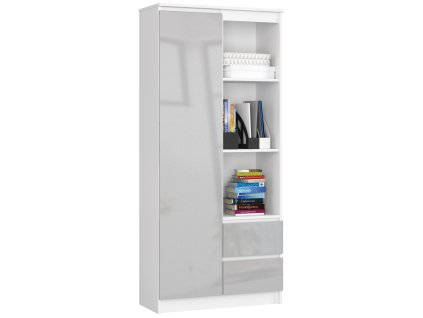 regal biurowy r 80cm clp r11 bialy metalik polysk egjqyfduak0fbyyp
