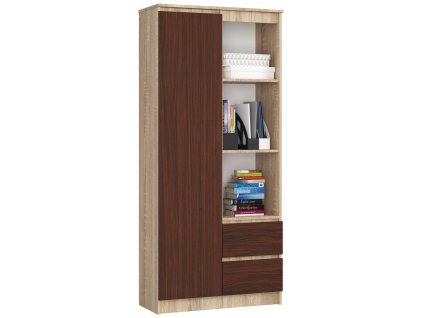 regal biurowy r 80cm clp r11 sonoma wenge subjxwflkhw45a86