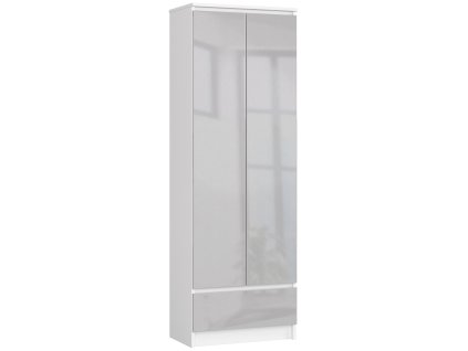 regal biurowy szafa r 60cm clp 1 szuflada 2 drzwi bialy metalik polysk mqvqmjat63izwxfe