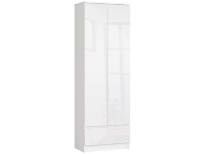 regal biurowy szafa r 60cm clp 1 szuflada 2 drzwi bialy bialy polysk lv5jpbiltfkzs8vx
