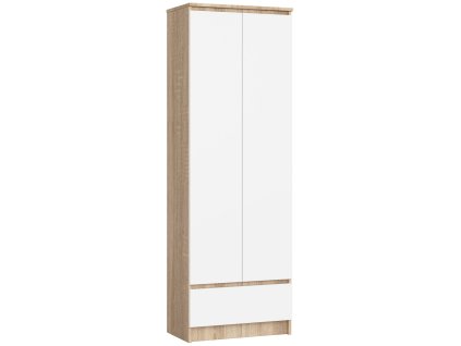 regal biurowy szafa r 60cm clp 1 szuflada 2 drzwi dab sonoma bialy 6o6hnqif1ghz8wx1