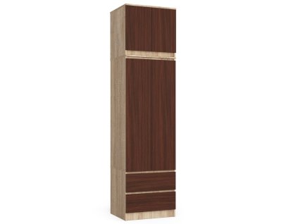szafa z nadstawka do sypialni 60 cm star dab sonoma wenge 1w9oppkkrbxphfdh