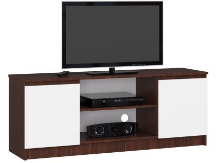 szafka rtv k 140cm 2d 1p wenge biala 90o7emdos9p61rlb