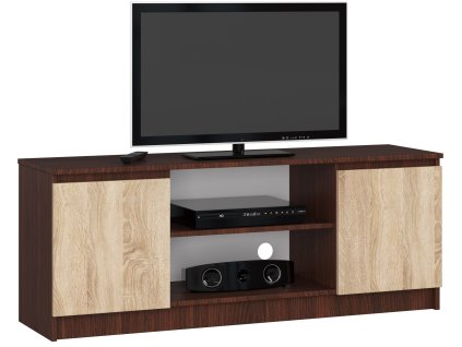 szafka rtv k 140cm 2d 1p wenge sonoma dbsvzk2axjtjzyam