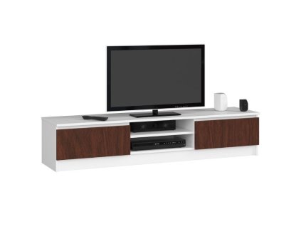 szafka rtv k160cm 2d 1p biala wenge celt8rvoljyn294p