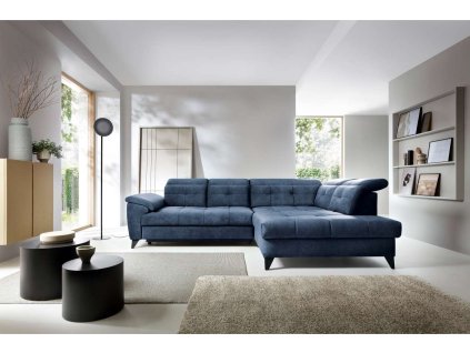 rohova rozkladaci sedacka modra prava