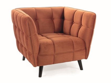 castello1v4215 fotel castello 1 velvet cynamon bluvel 4215 wenge