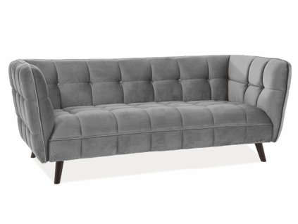 castello3v14 sofa castello 3 velvet szary bluvel 14 wenge 1
