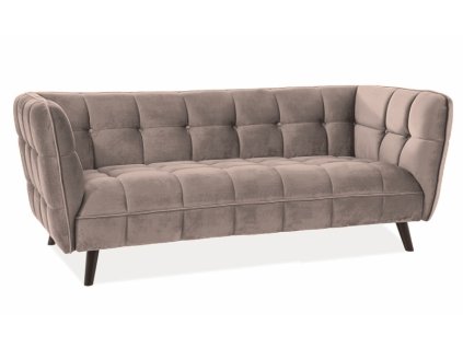castello3v28 sofa castello 3 velvet bezowy bluvel 28 wenge 1