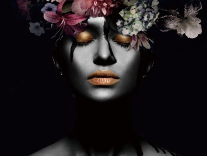 flowerwomaniii80 obraz flower woman iii 80x80