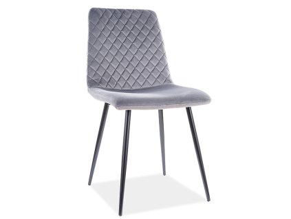 irysvcsz krzeslo irys velvet czarny stelaz szary bluvel14 1