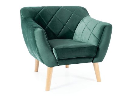 karo1v78bu fotel karo 1 velvet zielony bluvel 78 buk 1