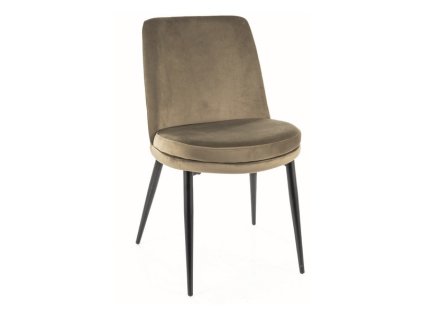 kaylavcol krzeslo kayla velvet czarny stelaz oliwka bluvel 77 1