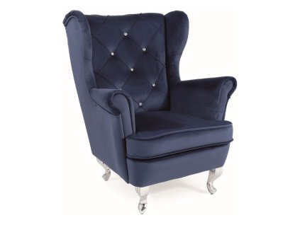 lilivgrs fotelik dzieciecy lili velvet granatowy bluvel 86 srebrny 1