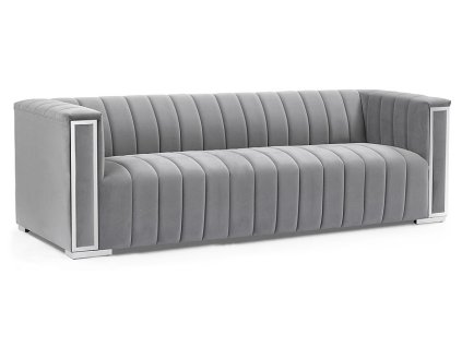 vogue3vsz sofa vogue 3 velvet szary tap 203 srebrny 1