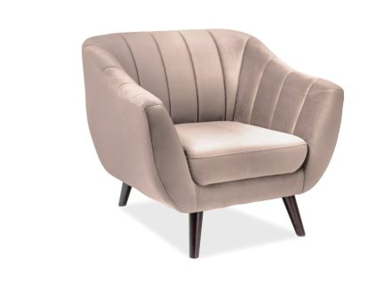 elite1v28be fotel elite 1 velvet bezowy bluvel 28 wenge t 1