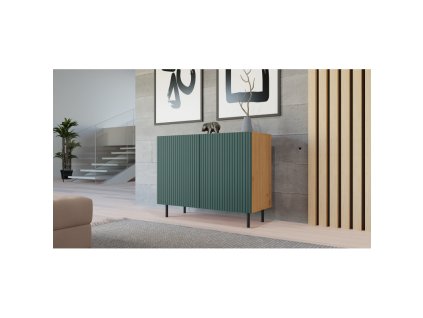 komoda kama zelena pozadie