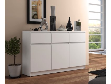 komoda 3d3s biela aranz