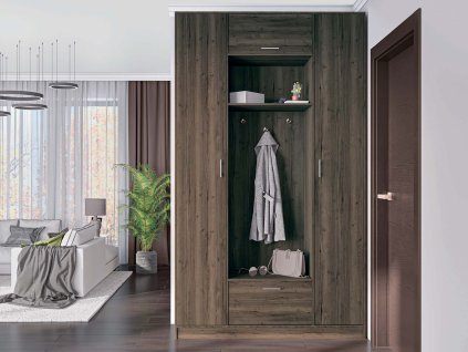 MYLES predsienova stena so skrinou orech Macadamia