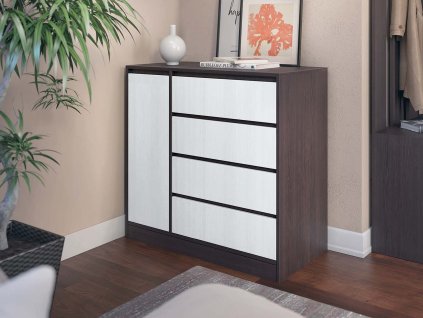 MAX suplikova komoda biela wenge