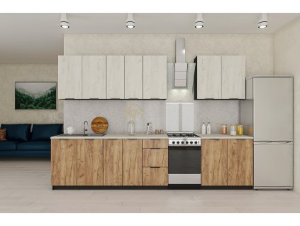 moderna kuchyna craft 260 white kraft oak oak tobacco h75hqzgwvse18hq6