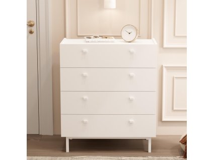 BURN suplikova komoda 4S biela