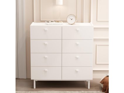 BURN suplikova komoda 8S biela